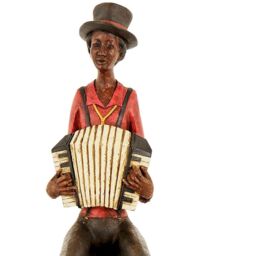Hill Interiors Sitting Jazz Band Accordionist in Brown - thumbnail 2