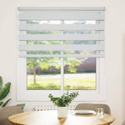 Berkfield Home Zebra Blind White 125x150 cm Fabric Width 120.9 cm Polyester - thumbnail 1