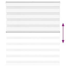 Berkfield Home Zebra Blind White 125x150 cm Fabric Width 120.9 cm Polyester - thumbnail 5