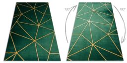 RugsX Emerald Rug in Green - Size: 140 cm x 190 cm - thumbnail 3