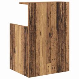 Berkfield Home Bed Cabinet Old wood 40 x 35 x 60 cm Particle board in Brown - thumbnail 6