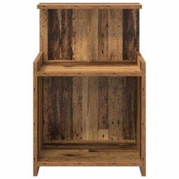 Berkfield Home Bed Cabinet Old wood 40 x 35 x 60 cm Particle board in Brown - thumbnail 4