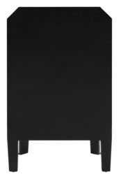Orsina Glamorous Design 3 Drawer Mirrored Chest, Mirrored Surfaces Sturdy Chest, Ample Storage Chest Of Drawers in Silver - thumbnail 4