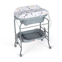 Costway Baby Changing Table Folding Infant Diaper Changing Nursery Station in Grey