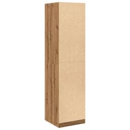 Berkfield Home Wardrobe Artisian Oak 50x50x200 cm Engineered Wood in Brown - Size: 50 x 50 x 200 cm - thumbnail 6
