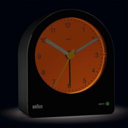 Braun Classic Analogue Alarm Clock in Black - thumbnail 2