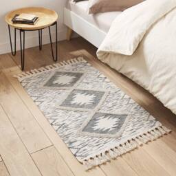 NESTLUNE 90cm Tufted Area Rug Tassel Washable Bedroom Living Room Floor Mat in Beige - Size: 100 cm x 1200 cm - thumbnail 5