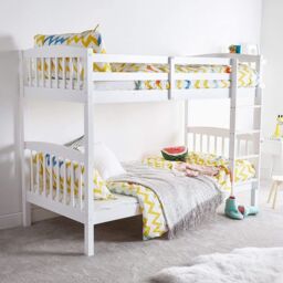 KOSY KOALA Bunk Bed Kids White 3ft with 2 Mattresses Twin Wooden Children Bedroom Furniture in Wine - thumbnail 7