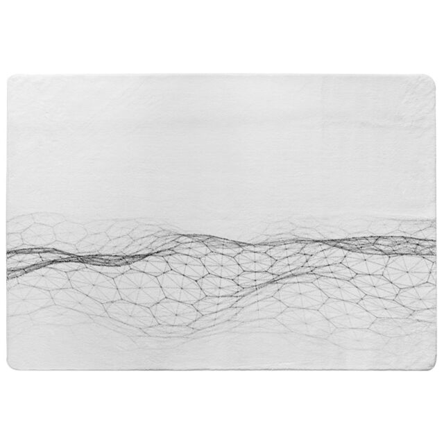Benjamin Tate Design Futuristic Digital Landscape Rug in Natural - Size: Large - image 1
