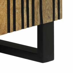 Berkfield Home TV Cabinet - 80x31.5x46 cm Solid Mango & Engineered Wood in Brown - thumbnail 8