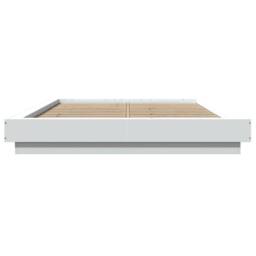 Berkfield Home Bed Frame with LED Lights without Mattress White 120x190cm - Size: 120x190 cm - thumbnail 5