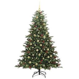 Berkfield Home Artificial Christmas Tree with 300 LEDs with Stand Green 180 cm - thumbnail 3