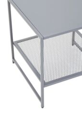 Orsina Compact Design Black Metal Side Table, Versatile Side Table By Couch, Industrial Style Livingroom Side Table in Grey - thumbnail 5