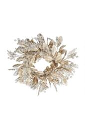 KDMD Gold Berry & Leaf Wreath Artificial Flowers & Plants