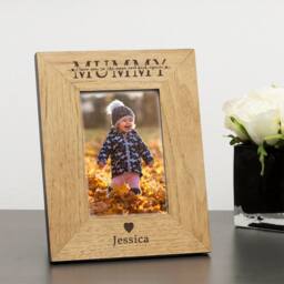 Uniqueful Personalised Anniversary Couple We Love You To The Moon Wood Frame in Beige - Size: 1 Pack - thumbnail 5