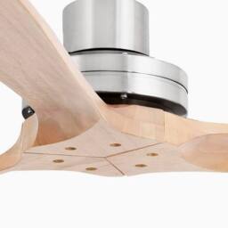 Netlighting Lantau 168cm Ceiling Fan Matt Nickel Pine Blades in Grey - thumbnail 4