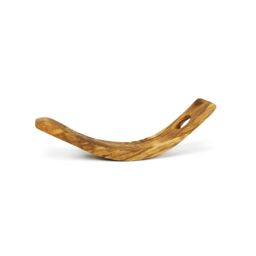 Verano Spanish Ceramics Olive Wood Natural Grained Rustic Floating Wine Bottle Holder L 30cm - thumbnail 2