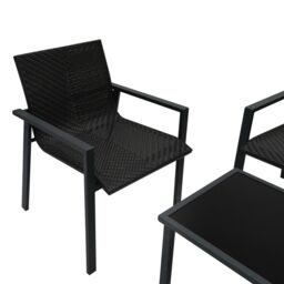 Monstershop Rattan Patio Furniture Set - Black - thumbnail 7