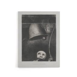 "Artery8 A Mask Tolls The Funeral Knell Redon Vintage Canvas Wall Art in Grey - Size: W18"" x H24""" - thumbnail 1