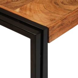 Berkfield Home End Tables 3 pcs Brown & Black Solid Acacia wood - thumbnail 7