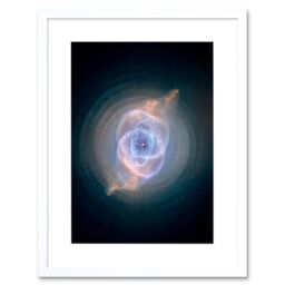 Artery8 Wall Art Print Hubble Space Astronomy Cat's Eye Planetary Nebula Dying Star Sculpture Gas Dust Spherical Mass Pulse Ejections Bright Bull's - thumbnail 1