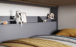 Flair Slick Staircase Bunk Bed with Storage in Grey - Size: Single - thumbnail 8