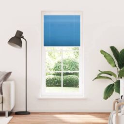 Berkfield Home Pleated Blind Blue 90x200 cm Fabric Width 89.4 cm Polyester - thumbnail 3