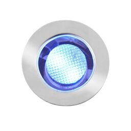 Netlighting Ikon Round Outdoor Integrated LED 30Mm Kit IP67 0.15W Polished Stainless Steel & Clear Pc in Grey - thumbnail 2