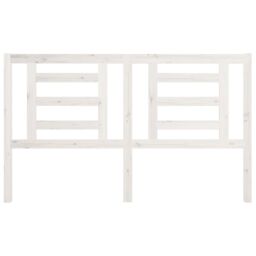 Berkfield Home Bed Headboard White 166x4x100 cm Solid Pine Wood - Size: 166 x 4 x 100 cm - thumbnail 3