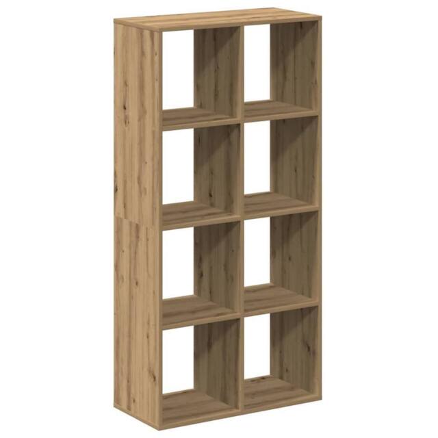Berkfield Home Room Divider Bookcase Artisan Oak 69.5x29x137.5 cm Engineered Wood in Brown - image 1