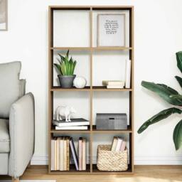 Berkfield Home Room Divider Bookcase Artisan Oak 69.5x29x137.5 cm Engineered Wood in Brown - thumbnail 2