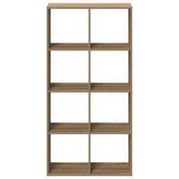 Berkfield Home Room Divider Bookcase Artisan Oak 69.5x29x137.5 cm Engineered Wood in Brown - thumbnail 6