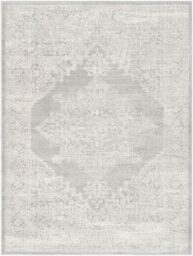 Livabliss Roma-Vintage Off-White Grey Charcoal Traditional Boho Living Dining Bedroom Rug - Size: 160 cm x 215 cm - thumbnail 2