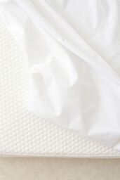 The Tiny Bed Company Waterproof Fitted Mattress Protector (120 x 60cm) in White - Size: Cot - thumbnail 4