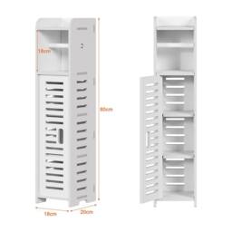 Dprodo Small Space Toilet Paper Holder Stand in White - thumbnail 6