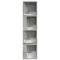 Berkfield Home Corner Cabinet Concrete Grey 33x33x132 cm Engineered Wood - Size: 33 x 33 x 132 cm - thumbnail 5