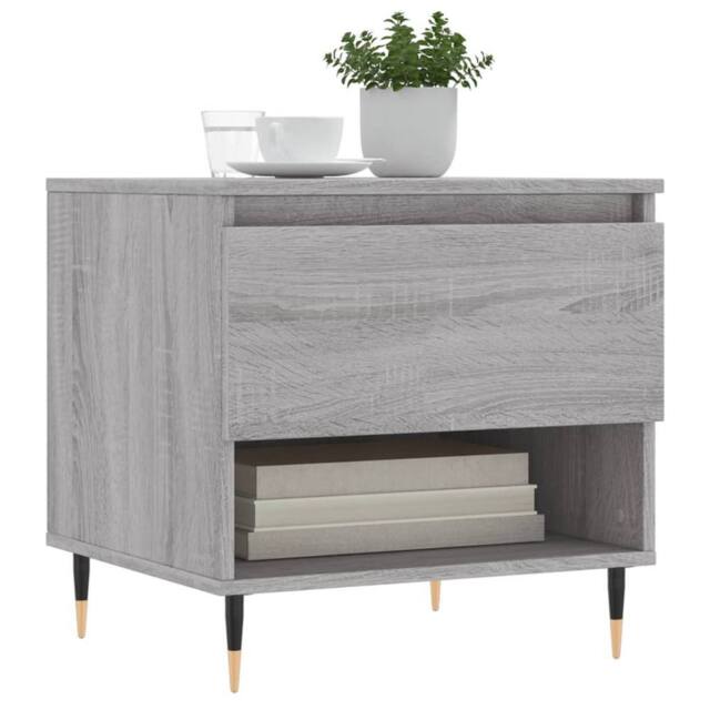 Berkfield Home Modern Coffee Tables 2 pcs Grey Sonoma 50x46x50 cm Engineered Wood - Size: 50 x 46 x 50 cm - image 1