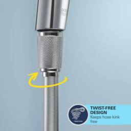 Grohe Silverflex Shower Hose 1500mm Chrome - 26346001 in Metallic Silver - thumbnail 2