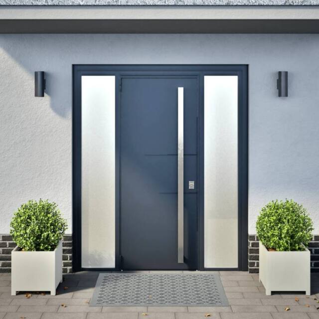 Berkfield Home Garden Planters 2 pcs White 40x40x40 cm Steel - Size: 40 x 40 x 40 cm - image 1