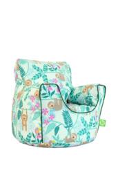 Bean Lazy Cotton Green Sloth Bean Bag Arm Chair with Beans Child / Teen size in Light Green - Size: Large - thumbnail 2