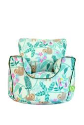 Bean Lazy Cotton Green Sloth Bean Bag Arm Chair with Beans Child / Teen size in Light Green - Size: Large - thumbnail 1