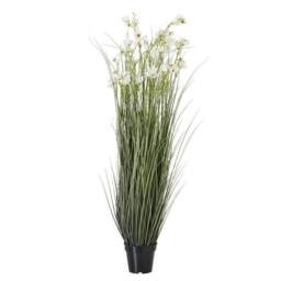 Lemon Pavilion Furniture and Decor Large Meadow Plant in Pot - Plastic - Height 150 cm - White - thumbnail 1