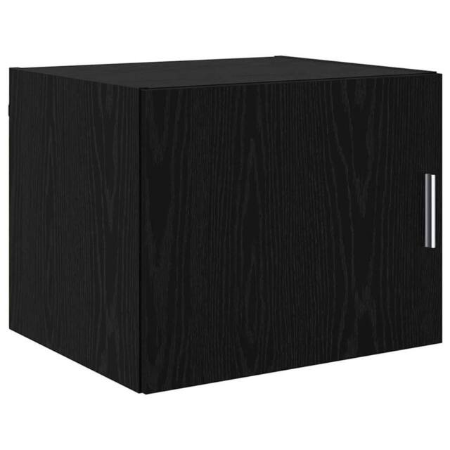 Berkfield Home Wall Cabinet Black oak 50 x 42.5 x 40 cm Engineered wood - image 1