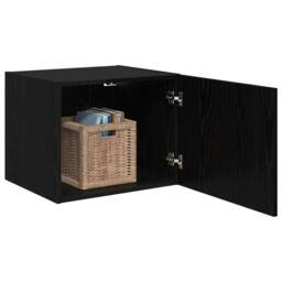 Berkfield Home Wall Cabinet Black oak 50 x 42.5 x 40 cm Engineered wood - thumbnail 3