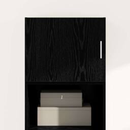 Berkfield Home Wall Cabinet Black oak 50 x 42.5 x 40 cm Engineered wood - thumbnail 4