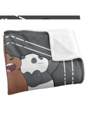 Cartoon Network We Bare Bears Selfie Silky Touch Super Soft Throw Blanket 152 X 127 cm in White - thumbnail 3
