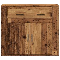 Berkfield Home Sideboard Old Wood 80x33x70 cm Engineered Wood in Brown - Size: 80 x 33 x 70 cm - thumbnail 5