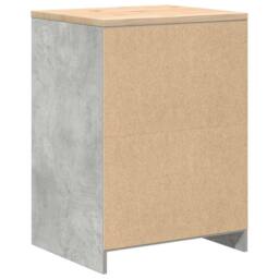 Berkfield Home Durable Garage Storage Cabinet Concrete Grey 60x51x85 cm Solid Wo - Size: 60 x 51 x 85 cm - thumbnail 8