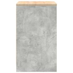 Berkfield Home Durable Garage Storage Cabinet Concrete Grey 60x51x85 cm Solid Wo - Size: 60 x 51 x 85 cm - thumbnail 7