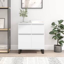 Berkfield Home Sideboard White 60x35x70 cm Engineered Wood - Size: 60 x 35 x 70 cm - thumbnail 2